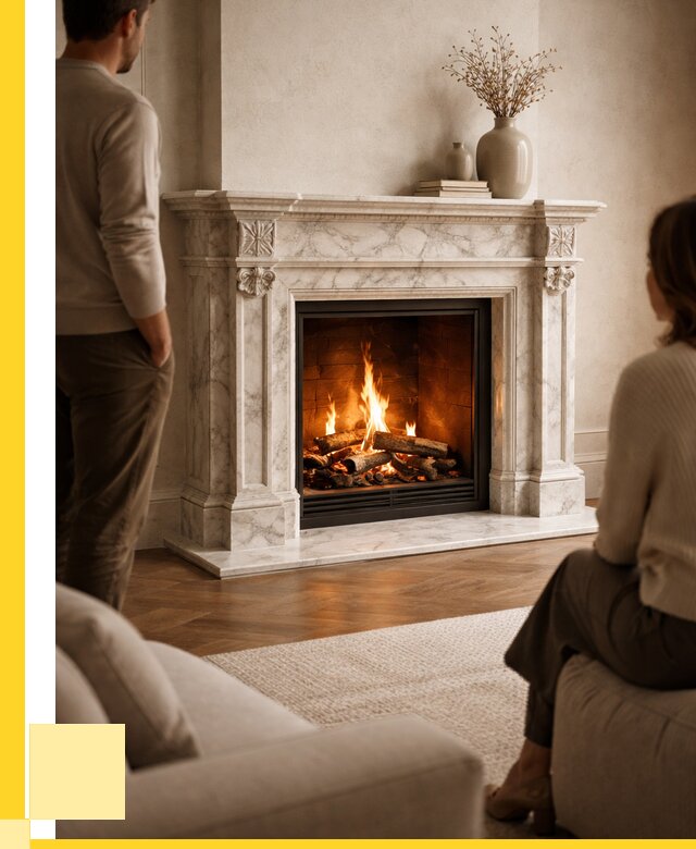 Мраморные камины под ключ в Балакове от 254425 р. | ЭриданБлк