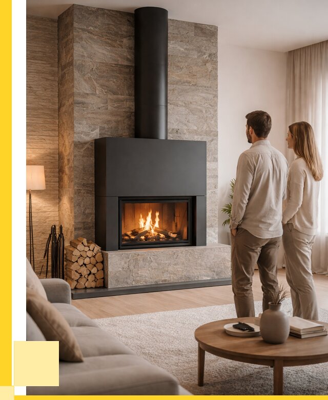 Закрытые камины под ключ в Балакове от 122124 р., ЭриданБлк