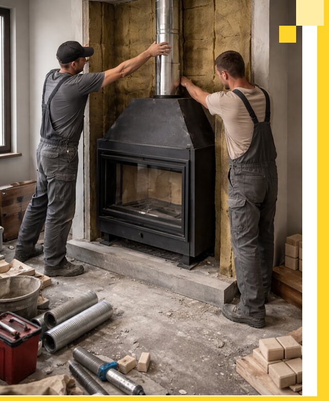 Изготовление и монтаж закрытых каминов в Балакове под ключ