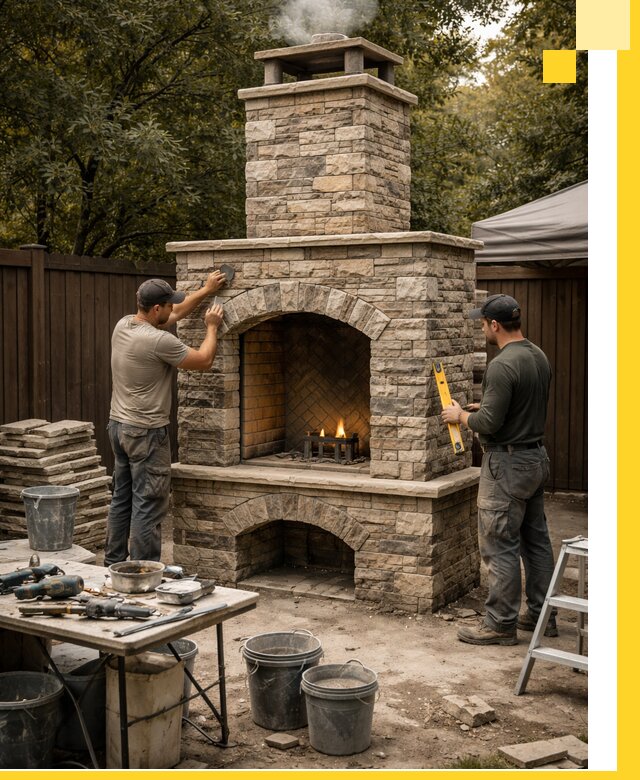 Проектирование и установка уличных каминов в Балакове