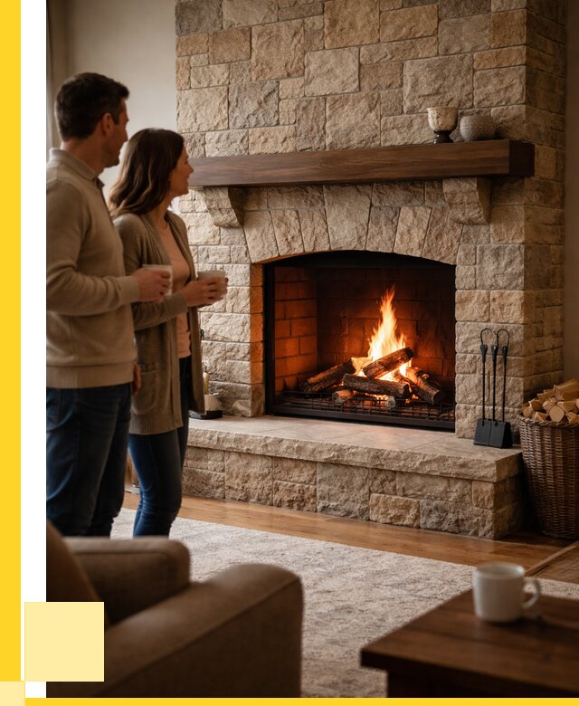 Каменные камины на заказ в Балакове от 183186 р. | ЭриданБлк