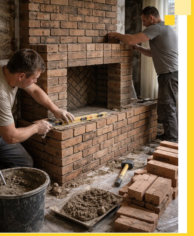 Изготовление и установка кирпичных каминов в Балакове