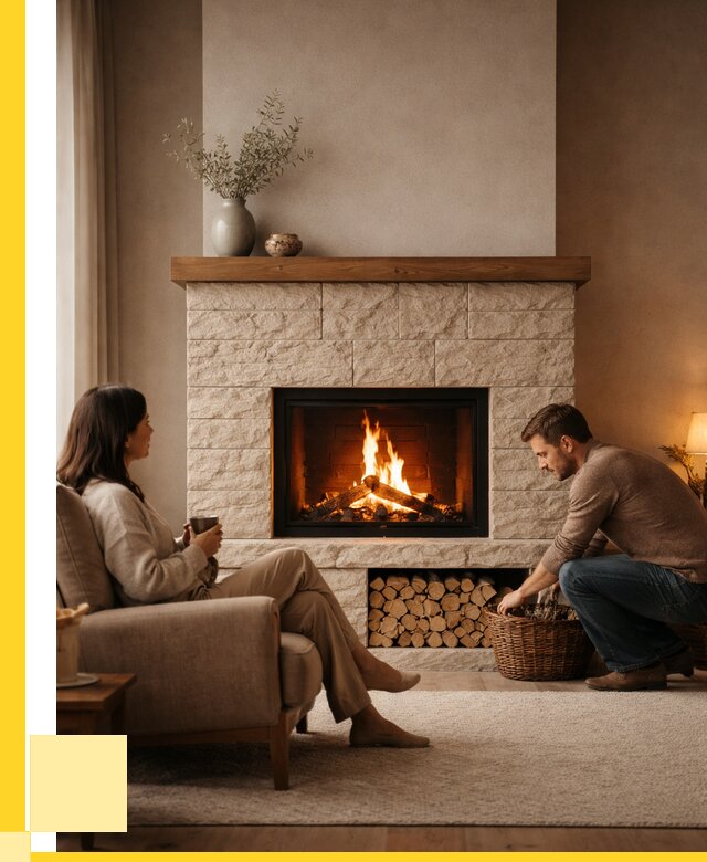 Камины для дома в Балакове под ключ от 152655 р. | ЭриданБлк