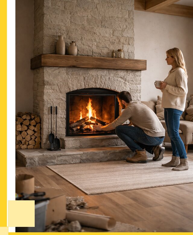 Камины для загородного дома в Балакове от 356195 р., ЭриданБлк