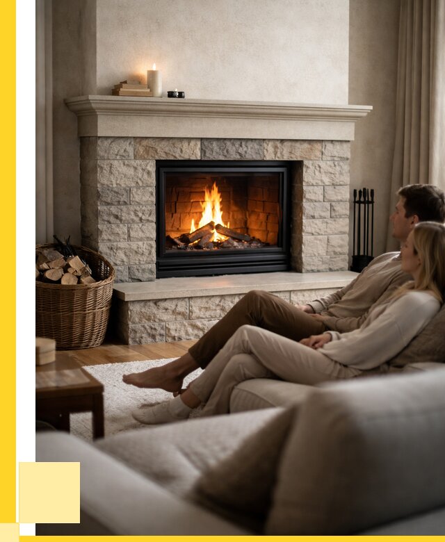 Камины в частном доме под ключ в Балакове от 203540 р. | ЭриданБлк