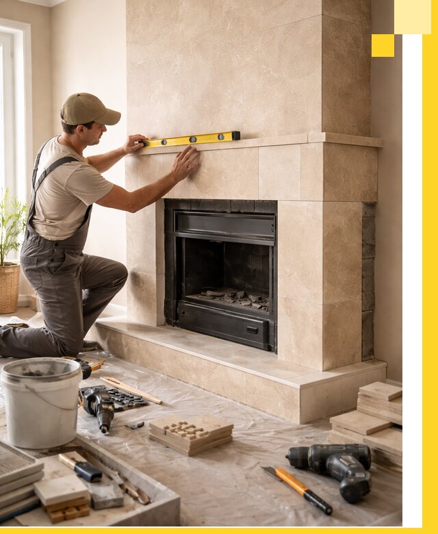 Установка и монтаж каминов в частном доме под ключ в Балакове