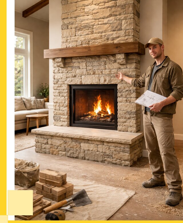 Камины под ключ в Балакове от 183186 р. | ЭриданБлк — установка