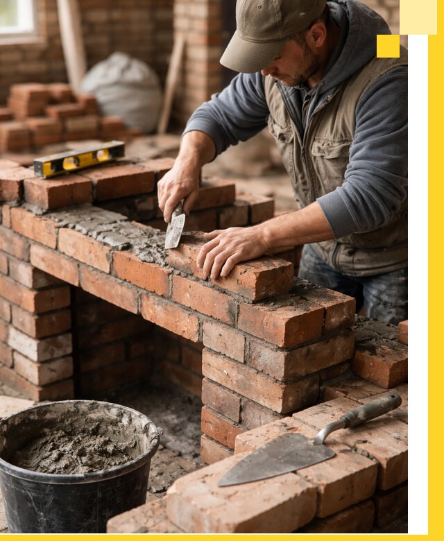 Кладка каминов под ключ в Балакове профессиональная отделка и монтаж