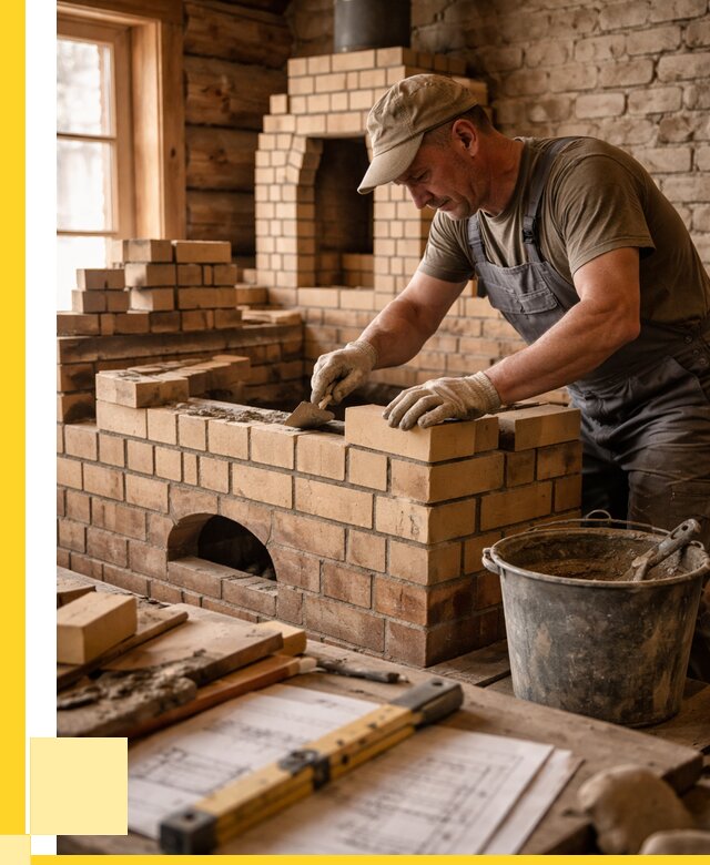 Кладка печей из кирпича в Балакове цены от 30531 р. - ЭриданБлк