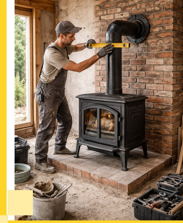 Монтаж печей установка банной печи в Балакове от 15266 р. | ЭриданБлк