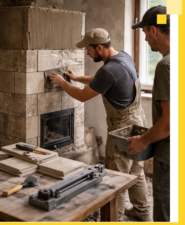 Профессиональная облицовка печей в Балакове: керамика и камень