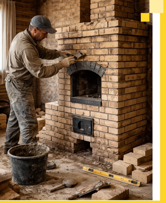 Кирпичные печи под ключ в Балакове: проектирование и кладка
