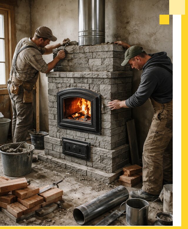 Производство, поставка и монтаж дровяных печей в Балакове