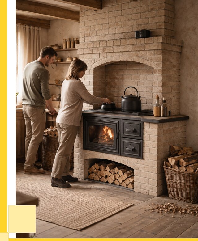 Печи с плитой в Балакове от 45797 р. | ЭриданБлк — кирпичная печь