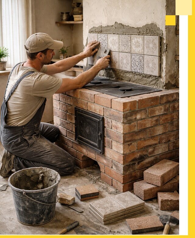 Печи с плитой на заказ монтаж гарантия и сервис в Балакове