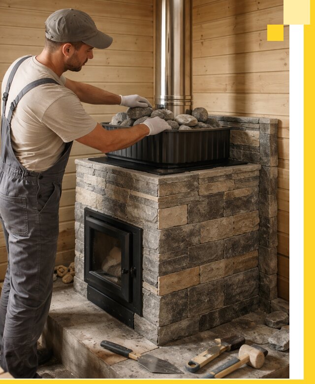 Печи для парной в Балакове, производство, монтаж и обслуживание