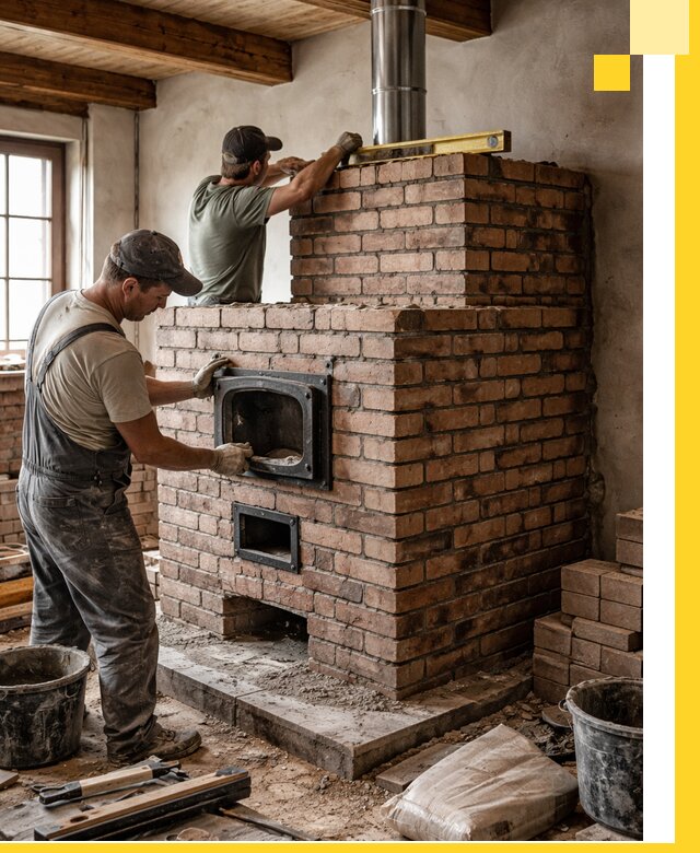 Печи для загородного дома под ключ в Балакове — монтаж и сервис