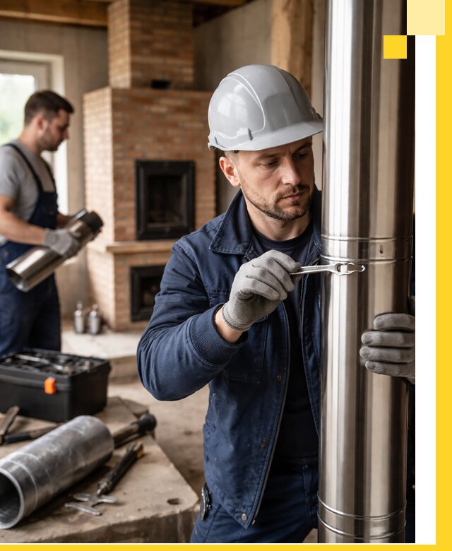 Профессиональный монтаж дымоходов для печей в Балакове