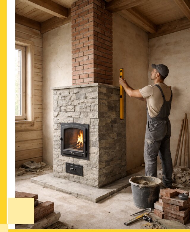 Печи и дымоходы под ключ в Балакове от 45797 р., ЭриданБлк