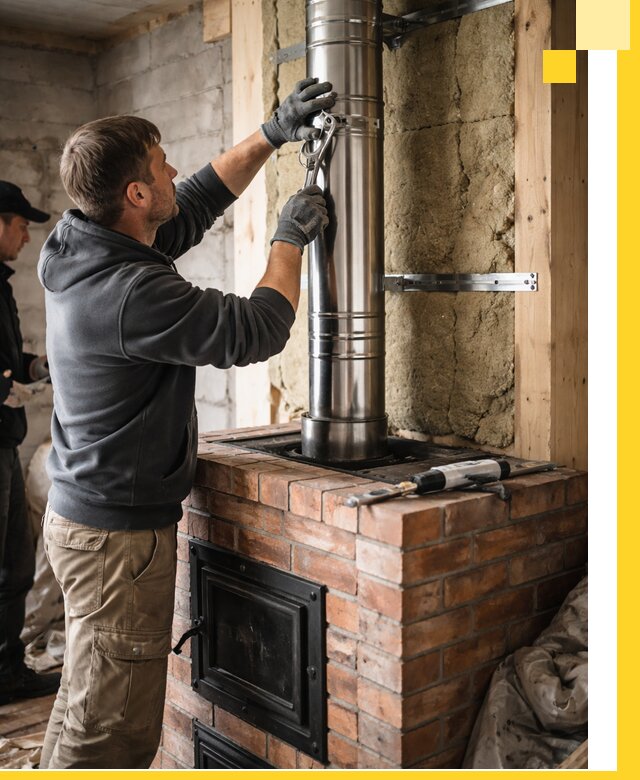 Изготовление и монтаж печей и дымоходов под ключ в Балакове