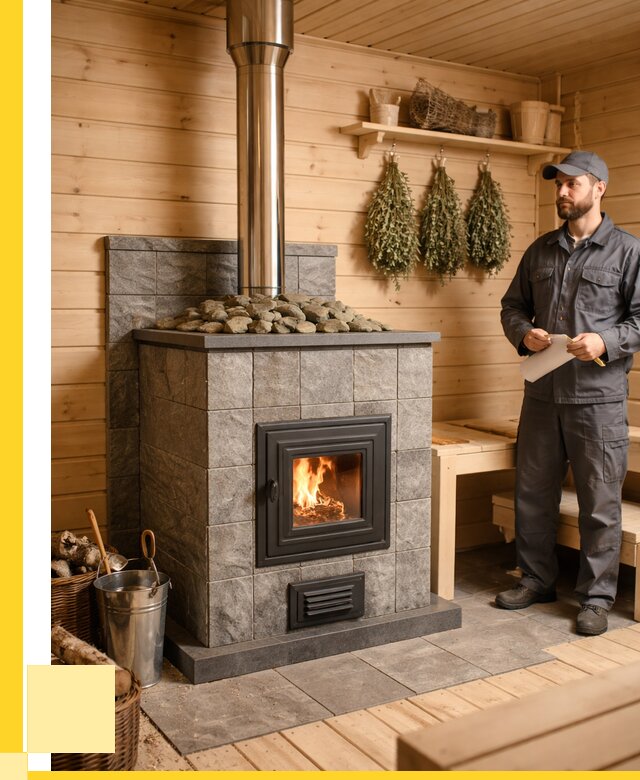 Печи для бани под ключ в Балакове от 122124 р. | ЭриданБлк