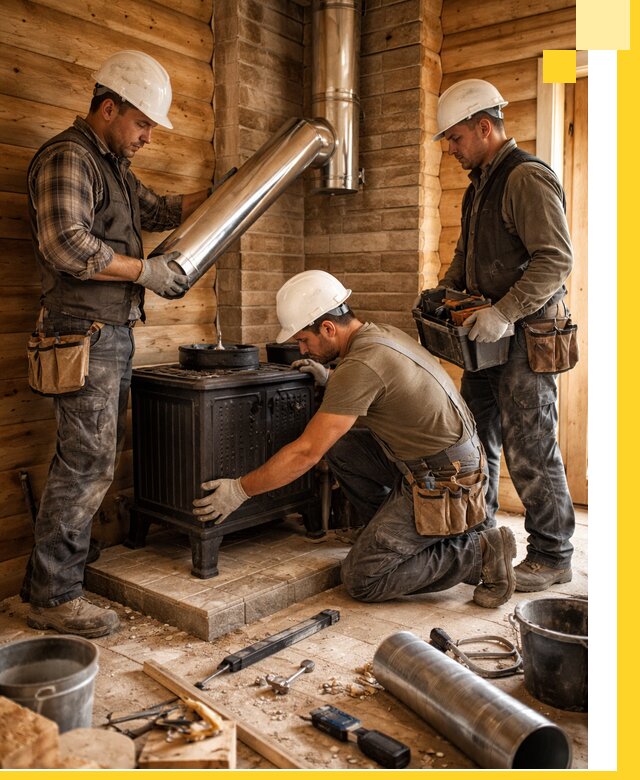 Профессиональный монтаж банных печей и дымоходов в Балакове