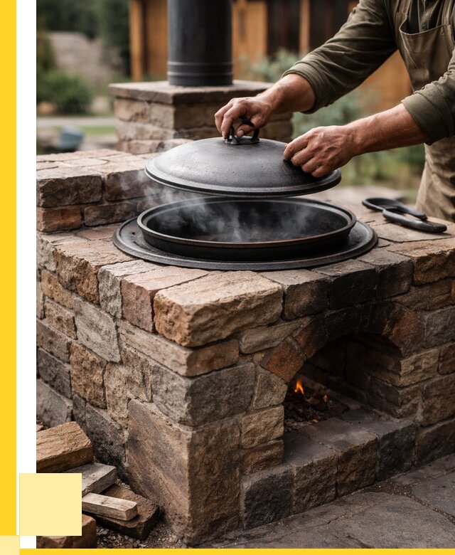 Печи для казана в Балакове по цене от 18319 р. | ЭриданБлк