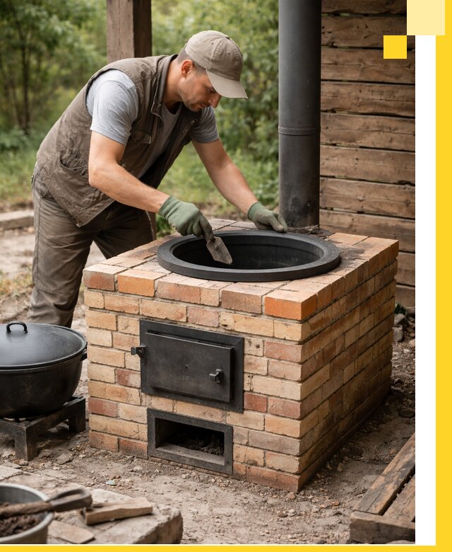 Изготовление и установка печей для казана в Балакове под ключ