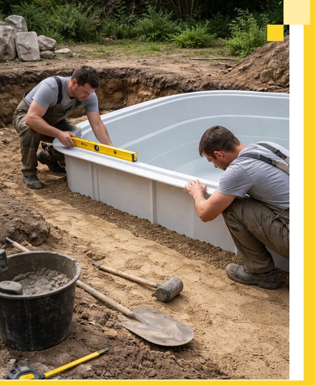 Производство и установка пластиковых бассейнов в Балакове под ключ