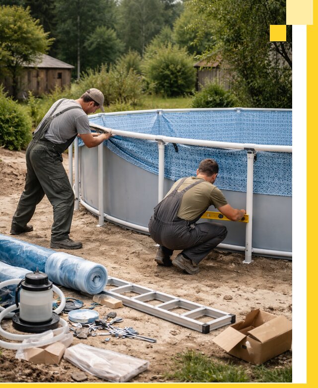 Установка и монтаж каркасных бассейнов в Балакове под ключ