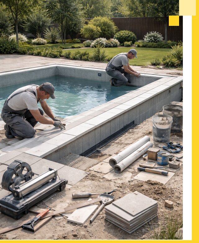 Строительство открытых бассейнов под ключ в Балакове профессионально