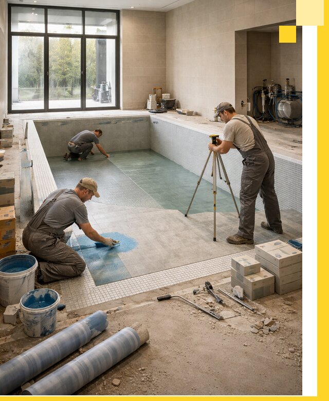 Проект и строительство закрытых бассейнов в Балакове под ключ