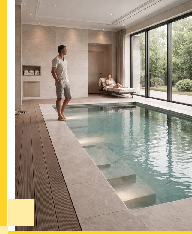 Бассейны в коттедже под ключ в Балакове от 1221240 р. | ЭриданБлк