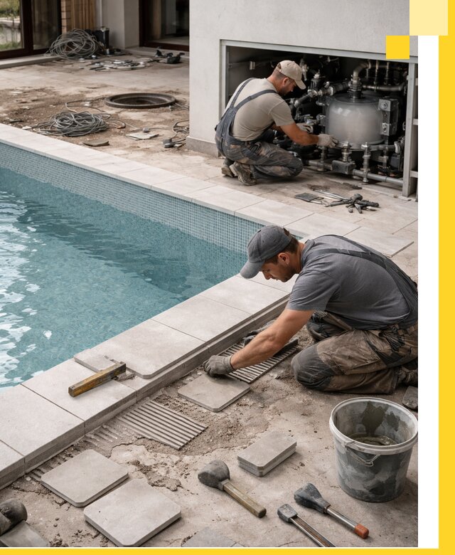 Строительство и монтаж бассейнов в коттедже в Балакове