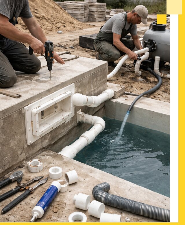 Строительство скиммерных бассейнов под ключ в Балакове