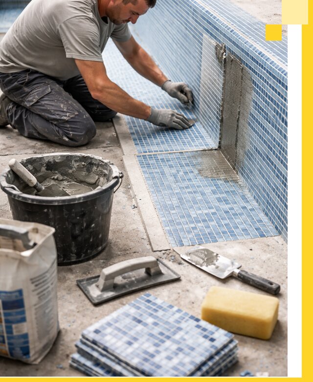 Укладка и ремонт мозаики для бассейнов под ключ в Балакове