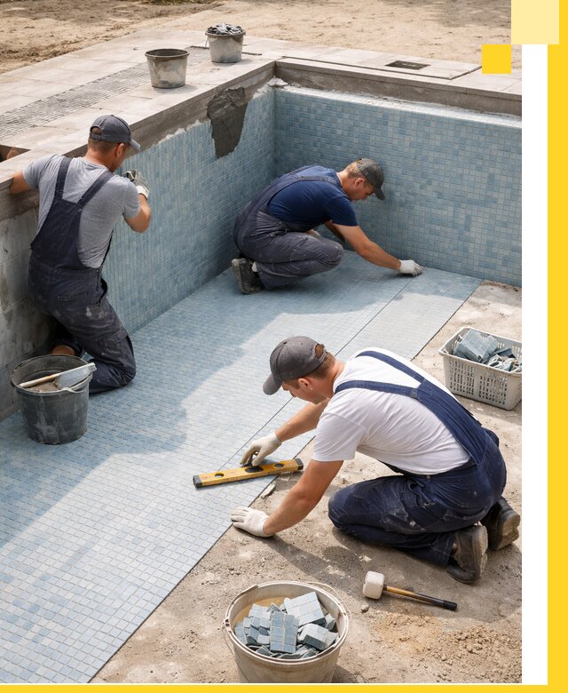 Укладка и установка плитки для бассейнов под ключ в Балакове