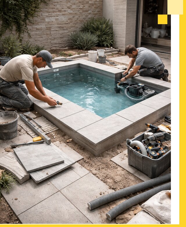 Мини бассейны под ключ в Балакове, дизайн и установка