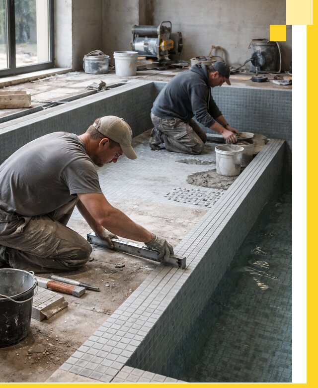 Строительство бассейна в частном доме в Балакове под ключ