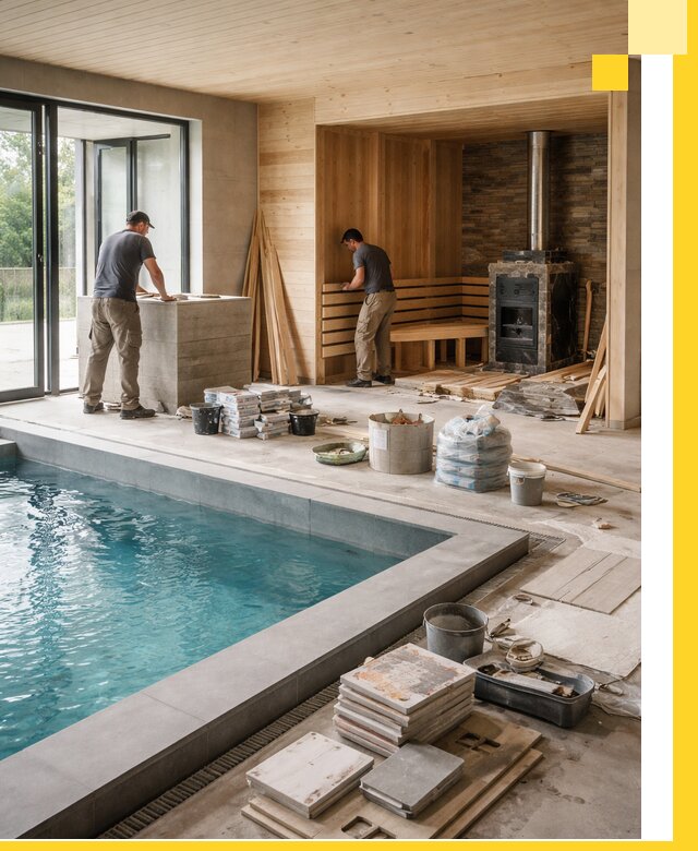 Проектирование и строительство бань с бассейном в Балакове