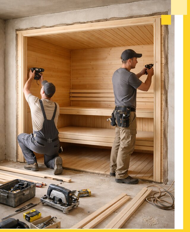 Монтаж саун под ключ в Балакове — проектирование и установка