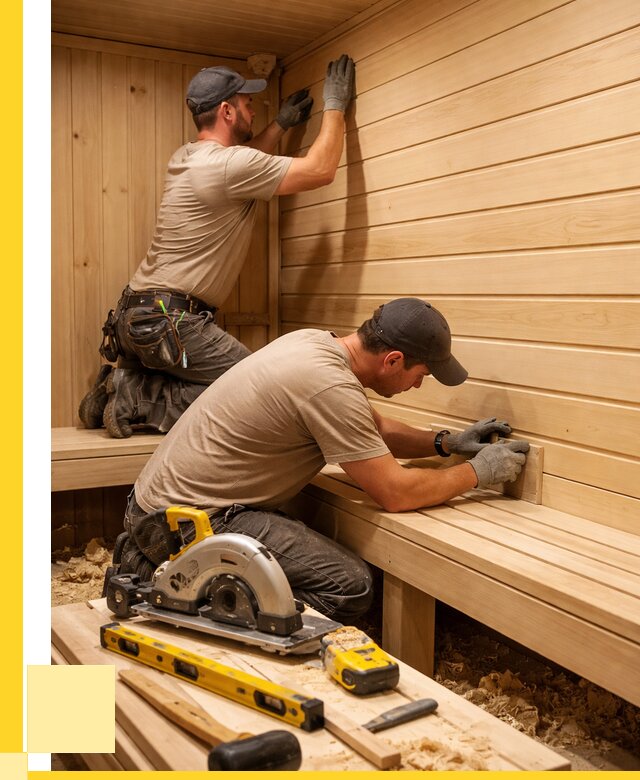 Обшивка саун вагонкой в Балакове от 2544 р. | ЭриданБлк