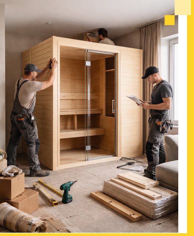 Установка и благоустройство саун в квартире в Балакове