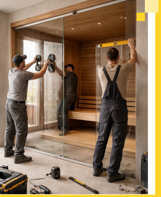 Производство и монтаж стеклянных саун под ключ в Балакове