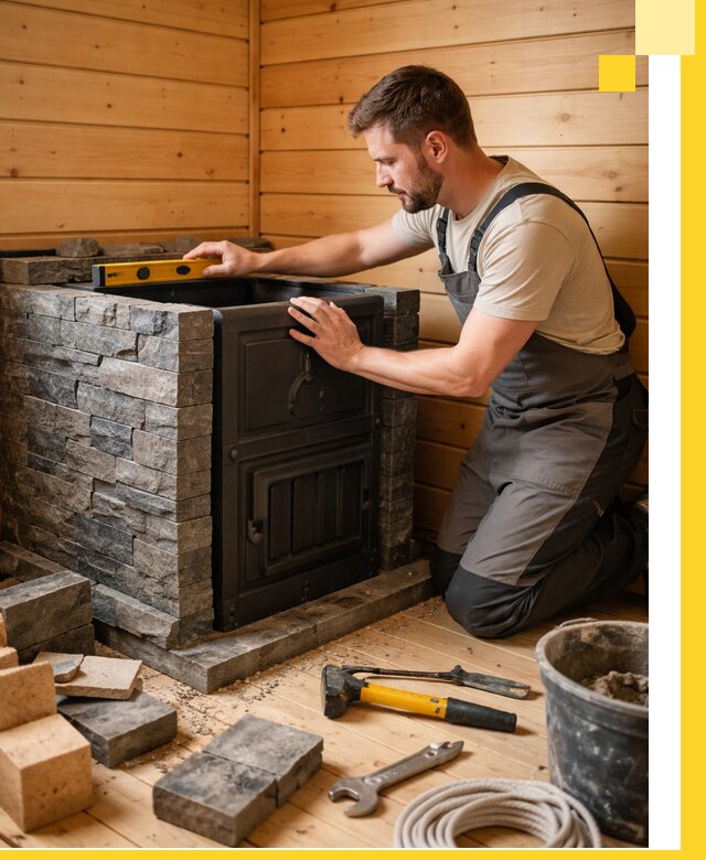 Производство и установка печей для саун под ключ в Балакове