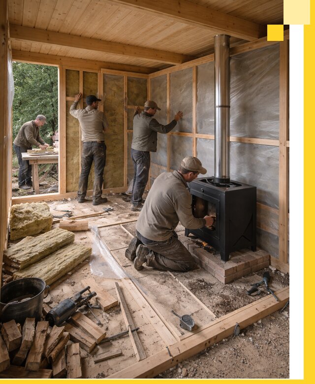 Профессиональный монтаж бань под ключ в Балакове для дома