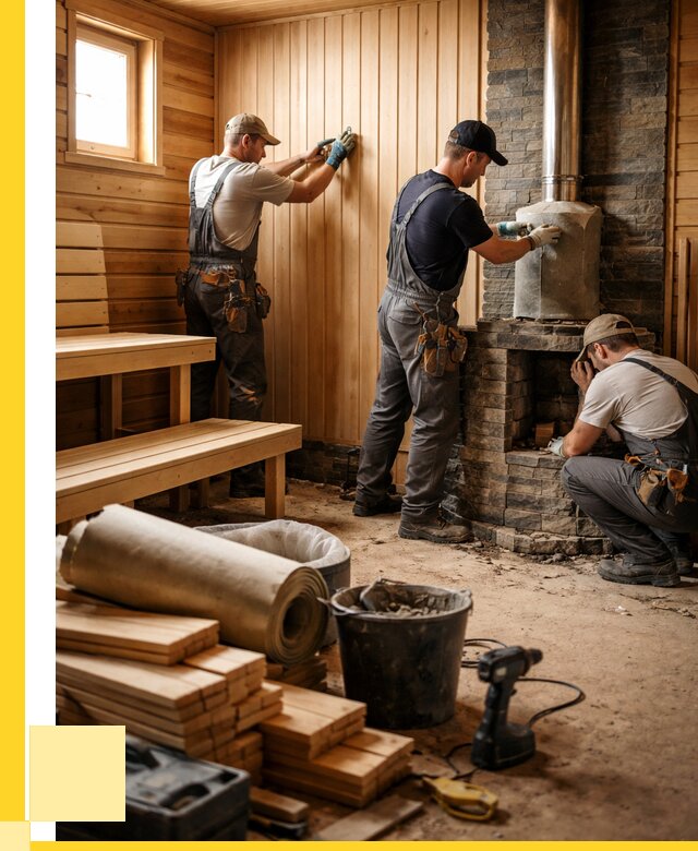 Ремонт бань под ключ в Балакове от 45797 р. | ЭриданБлк