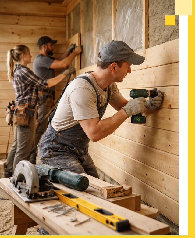 Обшивка бань под ключ в Балакове: отделка стен и потолков