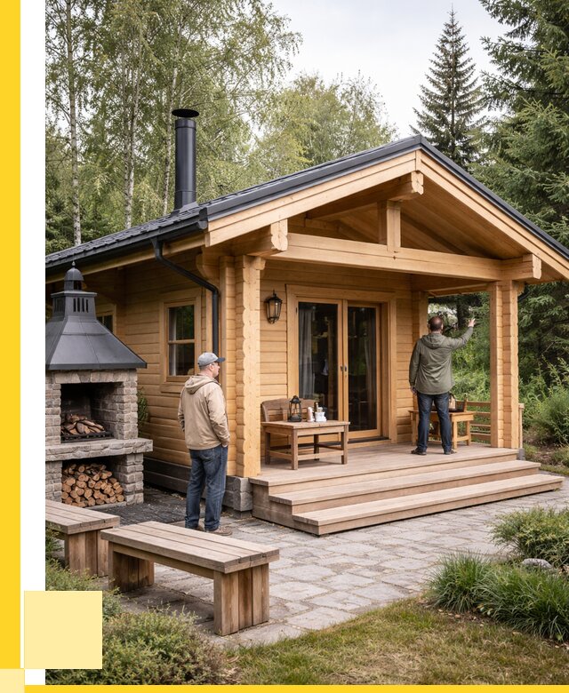 Деревянные бани под ключ в Балакове от 457965 р. | ЭриданБлк