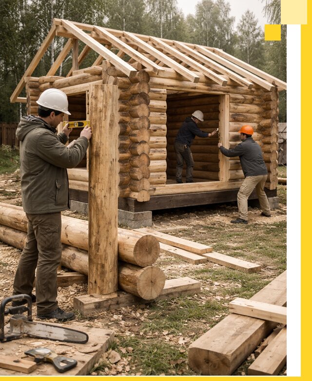 Строительство бань для дачи под ключ в Балакове с доставкой и монтажом